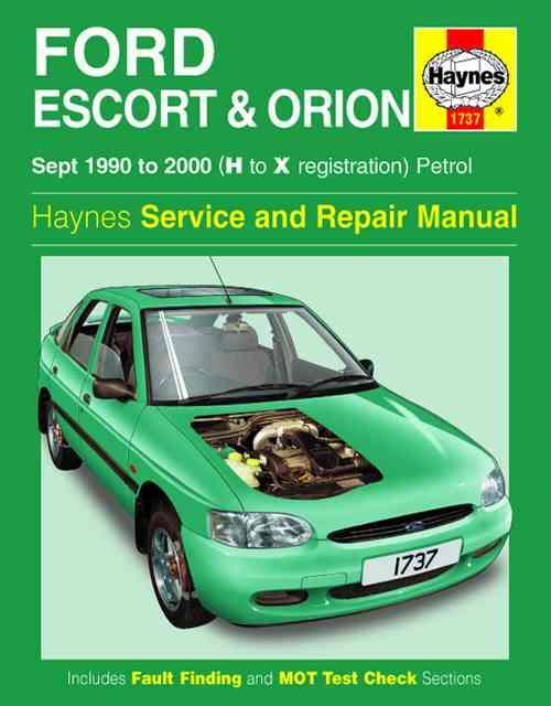 Ford escort 1996 repair manual